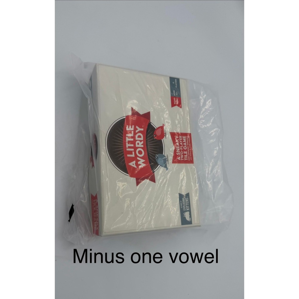 Exploding Kittens A Little Wordy Word Tile Game Missing 1 Tile Complete Set - Picture 9 of 9